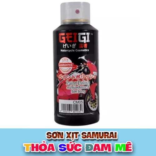 Chai GEIGI CM05 làm mờ các vết trầy xước³