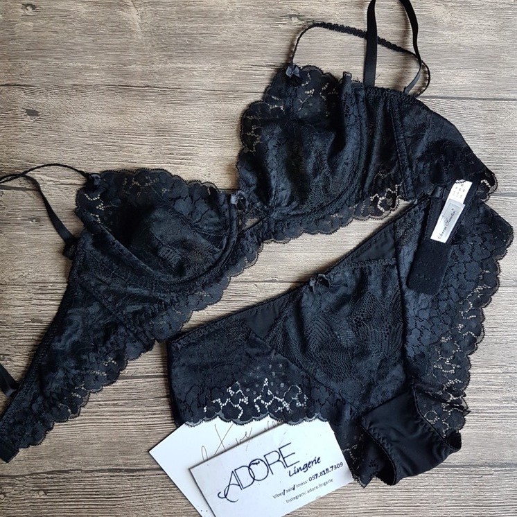 Bộ đồ lót không đệm có gọng ren 2 lớp | BigBuy360 - bigbuy360.vn