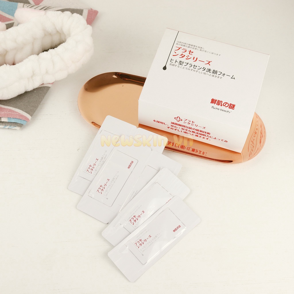 1 Gói Mặt nạ ủ trắng nhau RWINE BEAUTY Placenta Face Cleanser