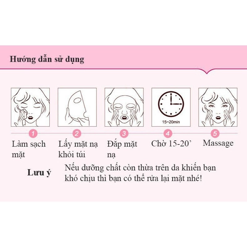 Mặt Nạ Trái Cây 2 Vị Dâu Tây và Chery Làm Trắng Da