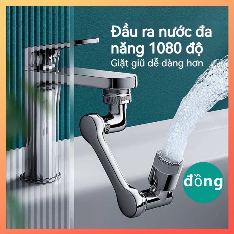 Đầu Chuyển Đổi Vòi Nước Cơ Học Xoay 1080 Độ Chống Văng Đa Năng Cho Nhà Tắm