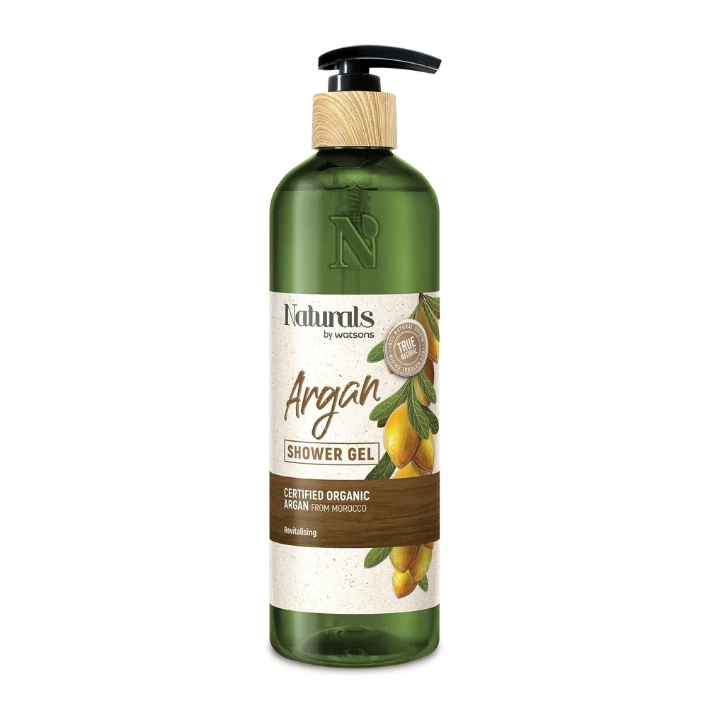 Gel Tắm Naturals By Watsons True Natural Chiết Xuất Argan 490ml