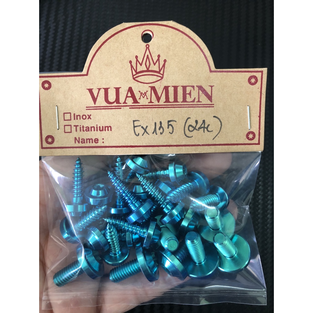 [HÌNH THẬT] Ốc áo Titan Gr5 cho xe Ex135 (24 con)