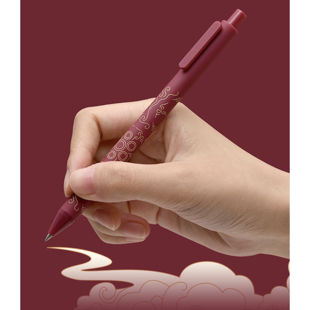 Bộ 5 bút gel Kaco Pure ngòi 0,5mm cổ đại mực màu