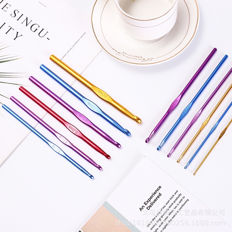Set 8 Kim Móc Len Nhôm Nhiều Kích Cỡ 2-5.5mm