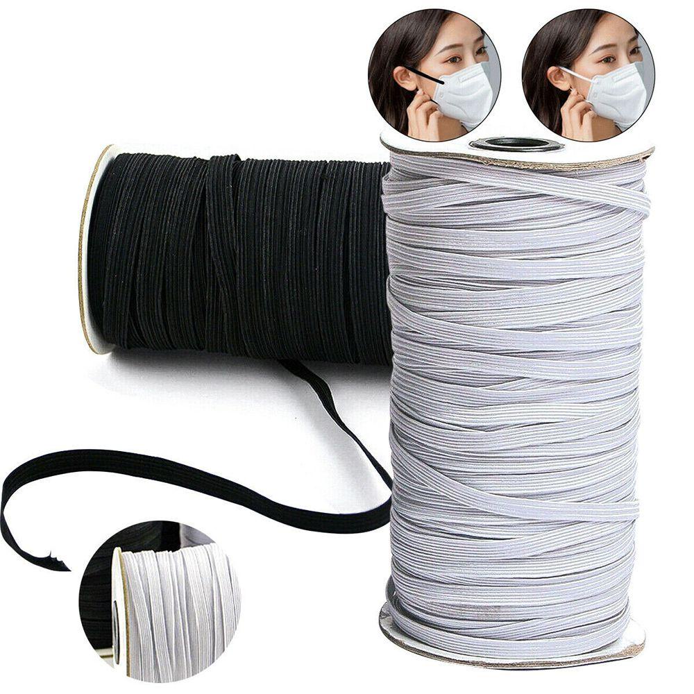 Dây Đen Co Giãn 70 / 98 / 196Yards 3 / 6mm Làm Phụ Kiện Trang Sức
