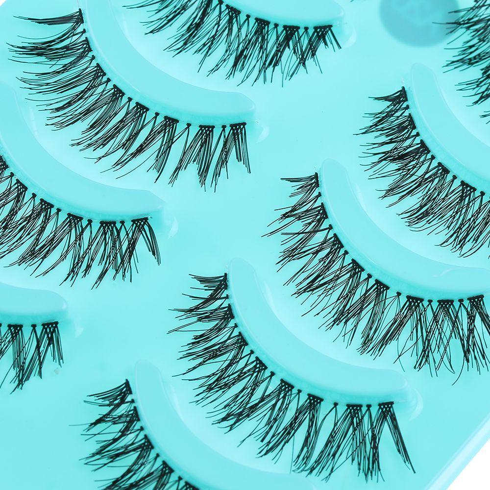 1 Cặp Lông Mi Giả Màu Đen Dày Dặn Trang Điểm Tự Nhiên