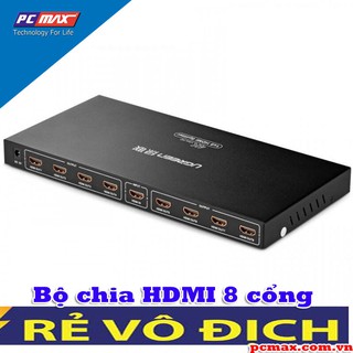 Bộ chia HDMI 1 ra 8 cổng cao cấp Ugreen 40203 - Hàng chính hãng