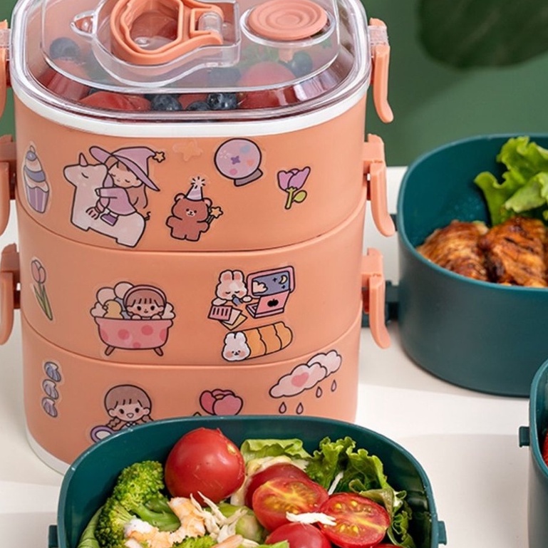 Hộp Cơm Cao Cấp 𝐃𝐀𝐈𝐐𝐔𝐀𝐍𝐆𝐆𝐑𝐎𝐔𝐏 Hộp Đựng Cơm, Cặp Lồng Cơm Giữ Nhiệt 3 Tầng #hopdungcom