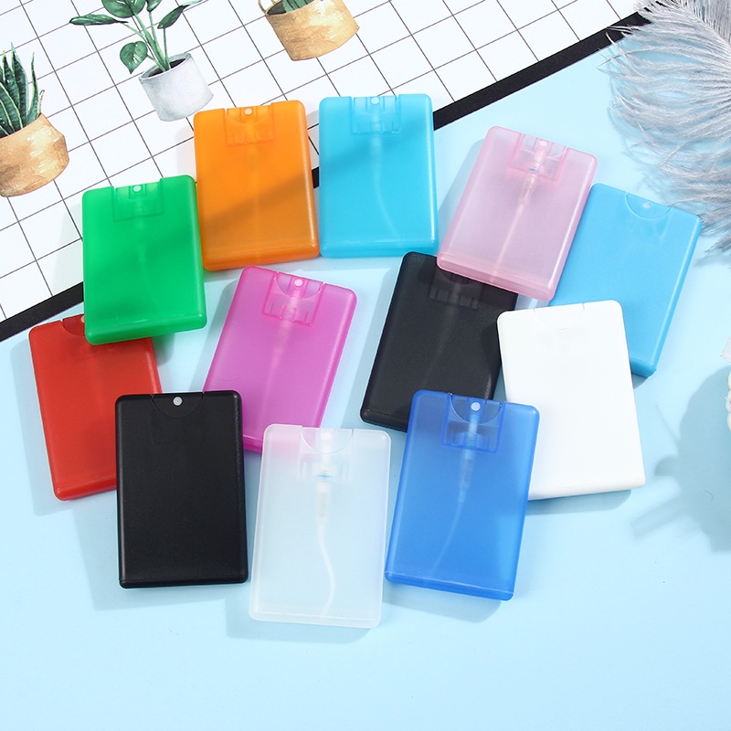 Bình chiết nước hoa dạng thẻ xịt bằng nhựa PVC 20ml nhỏ gọn tiện lợi