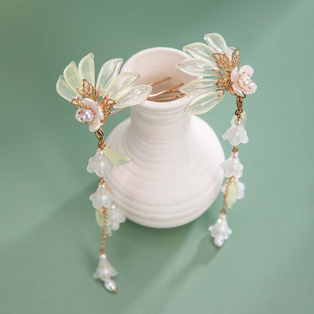 Trâm Cài Tóc Hình Chữ U Họa Tiết Hoa Phong Cách Trung Quốc WMES15H