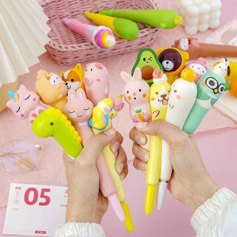 Bút gel mực nước xả stress Squishy dễ thương cute nhiều mẫu làm quà tặng Bistore