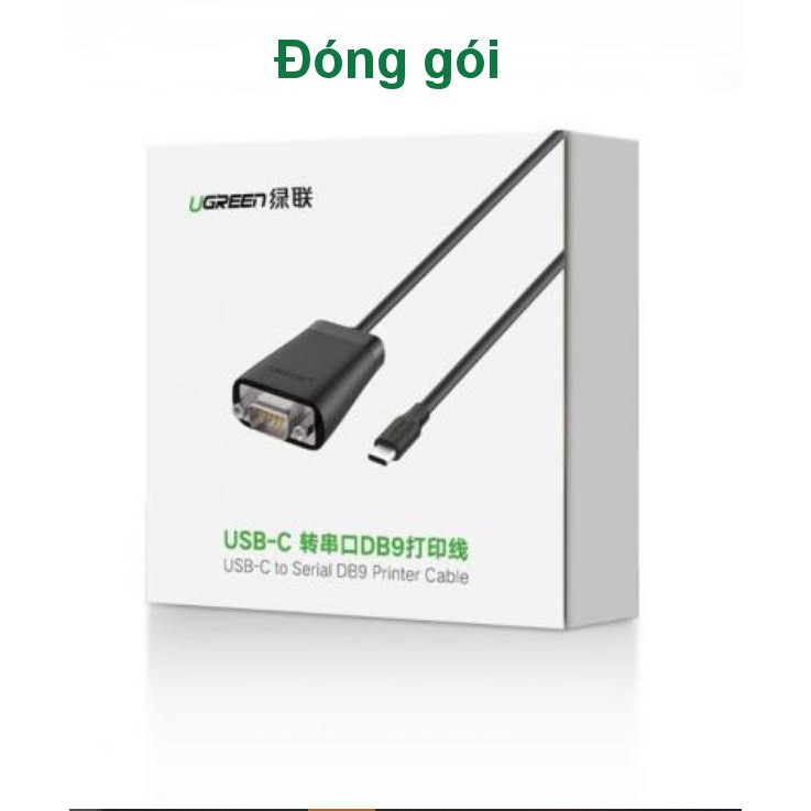 Cáp chuyển đổi tín hiệu USB type C sang RS232 DB9 dài 1.5m UGREEN CM253 70612