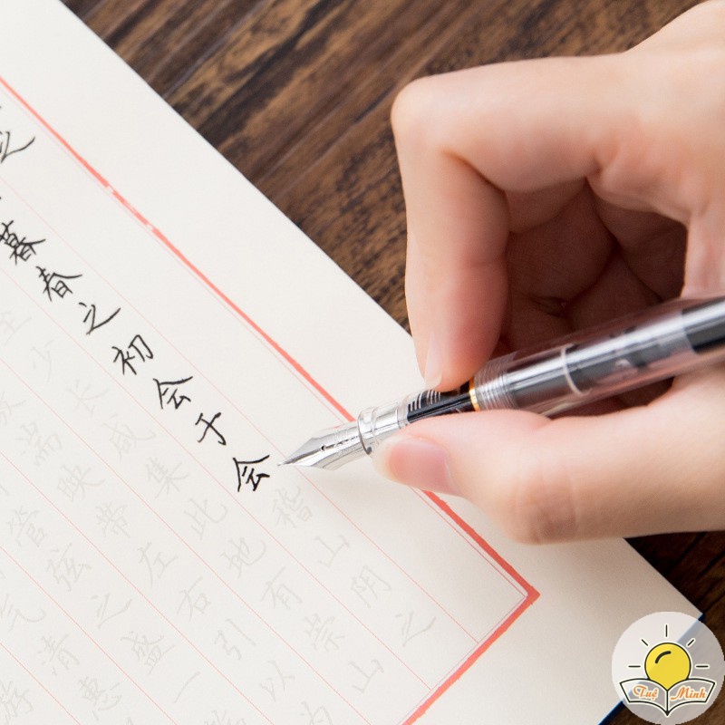Bút viết Calligraphy bút máy luyện viết chữ VPPTUEMINH, bút mực Hero B68