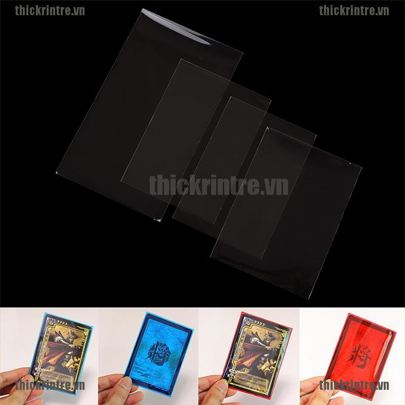 <Hot~new>100pcs 4 Size Card Sleeve Cards Protector Card Transparent Board Magic Games