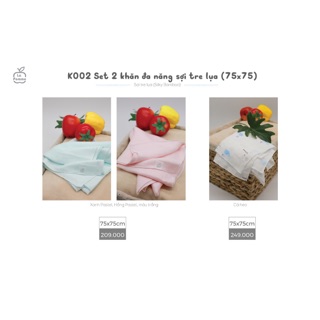 Set 2 khăn đa năng sợi tre Lapome