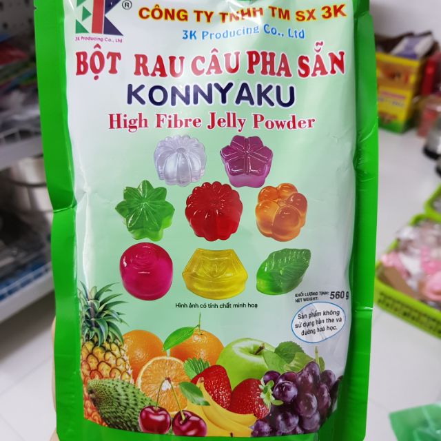 Bột rau câu pha sẵn Konnyaku 560gr