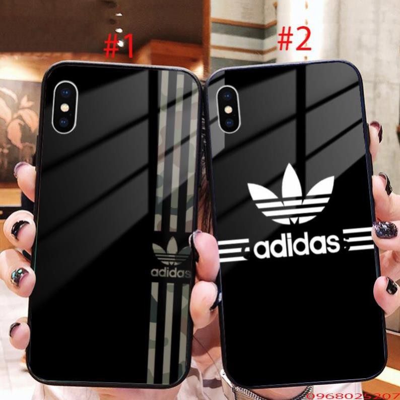 ỐP ADIDAS IPHONE KÍNH CƯỜNG LỰC IPHONE5/5S/6/6S/6P/6S/7/8/7P/8P/X/XS/XR/XSMAX/11/11PRO/11PROMAX-A9