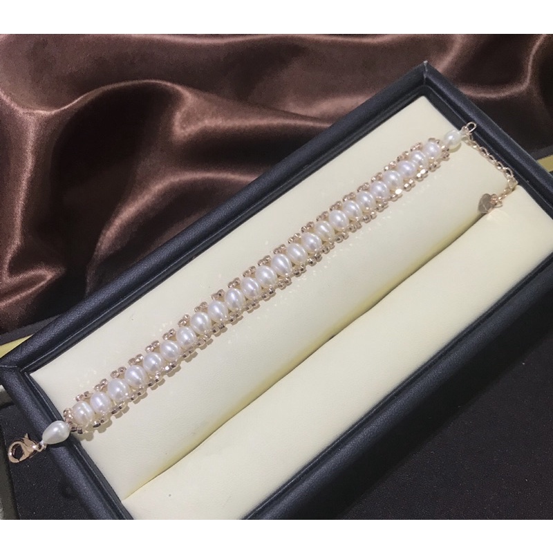 Vòng tay hạt gạo đan dọc