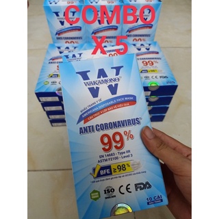 Khẩu trang y tế wakamono - hộp 10 cái