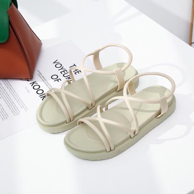 Sandal quai mảnh đế bánh mỳ đi mưa thời trang đi học cực đẹp -B124