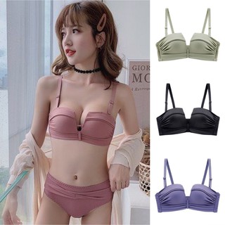 Áo Ngực Đúc Su Không Gọng Cup Ngang 🎀FREESHIP🎀 Tạo Khe Push Upcho Nữ Áo Lót thể thao không đường may 590