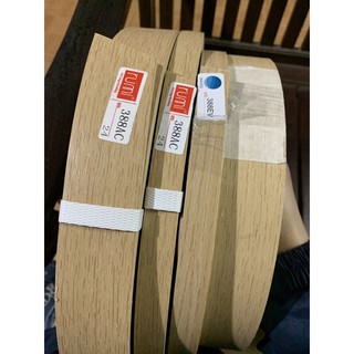 nẹp chỉ nhựa PVC màu gỗ sồi- mã nẹp 388, kích thước 0,4mm và 1mm, bản 2cm và 4cm, nẹp chỉ dán viền cạnh mép tủ