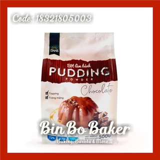 Bột làm bánh pudding vị socola chocolate dans - gói 500gr