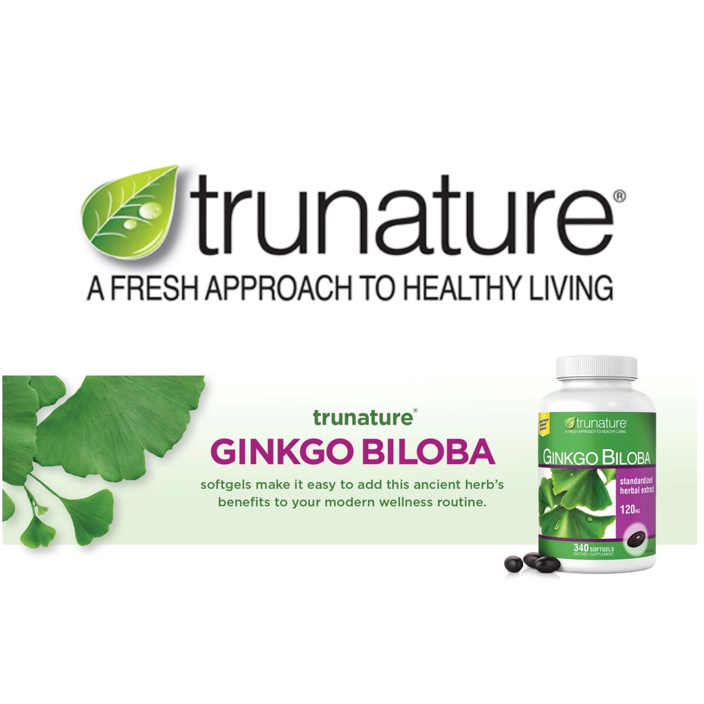 Viên uống bổ não Ginkgo Biloba 120mg hũ 340 viên [Hàng Mỹ hạn dùng 2024]