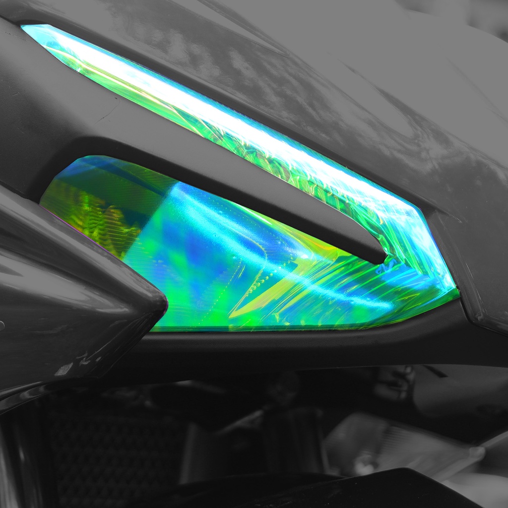Decal tem chuyển màu CHÓA ĐÈN xe Exciter 155 VVA  cao cấp chống trầy xước ex 155