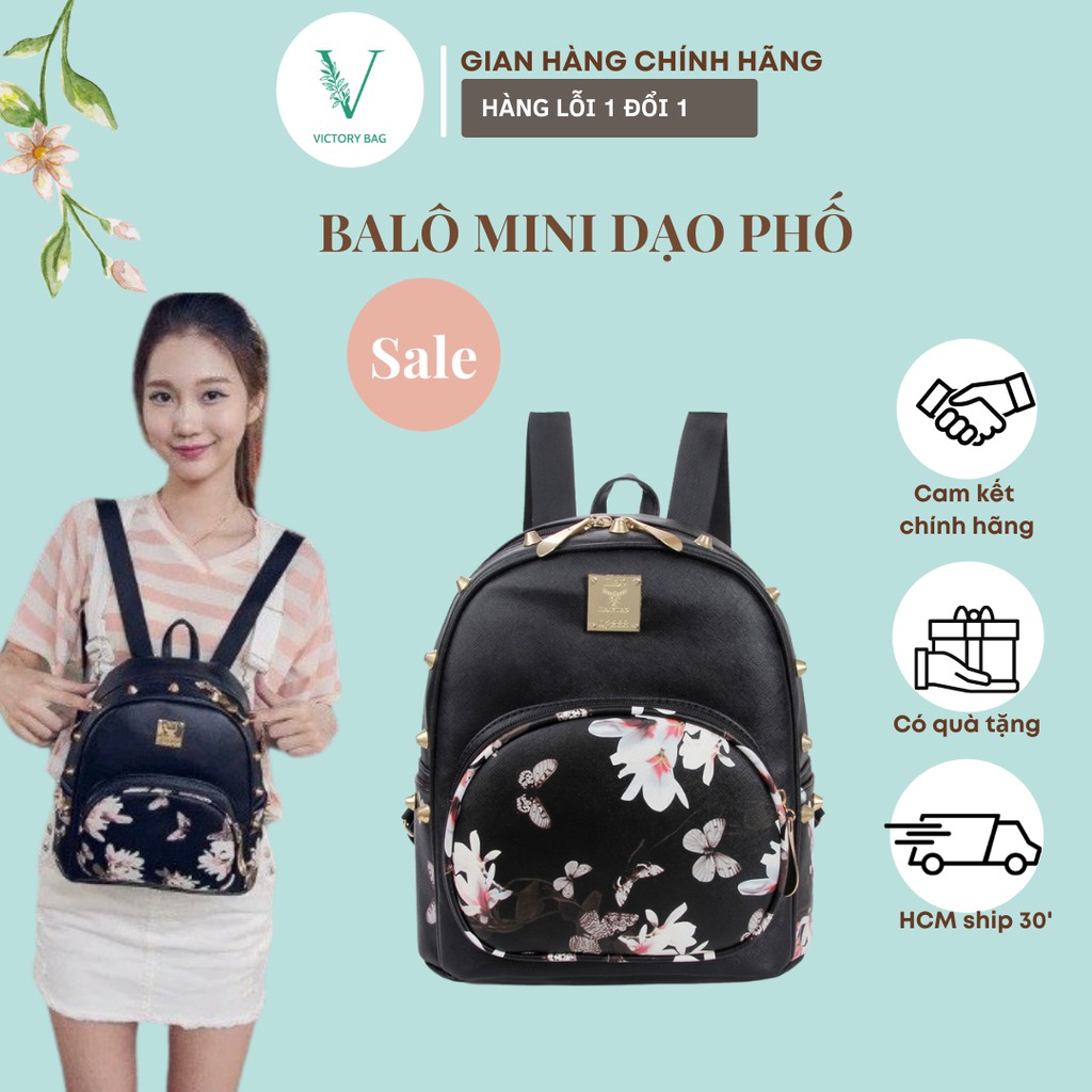 💖Balo Mini Thời Trang Nữ Vải Dù Mềm Bền Đẹp Hàng Quảng Châu SKU: 091 - VICTORY💖