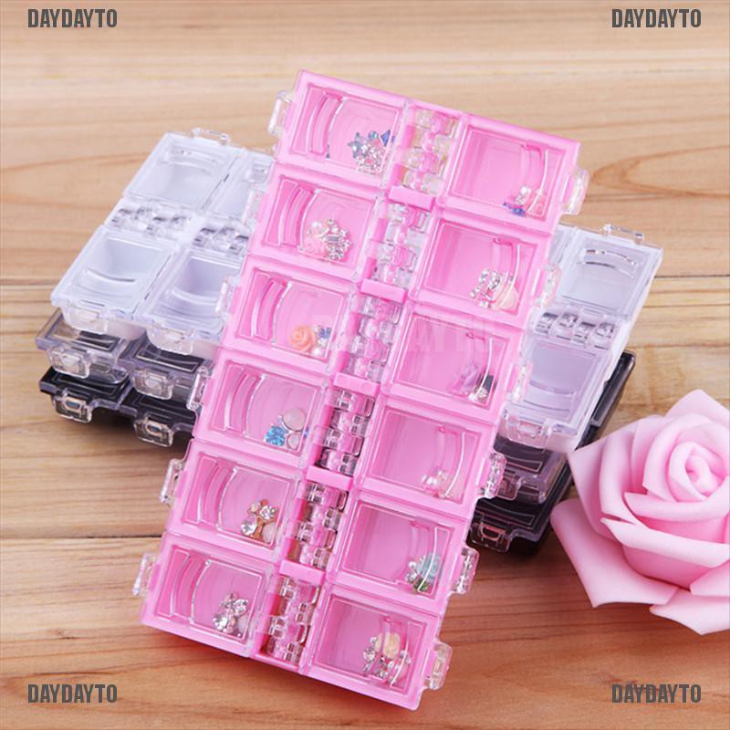 Hộp nhựa đựng sắp xếp trang sức 12 ngăn tiện dụng