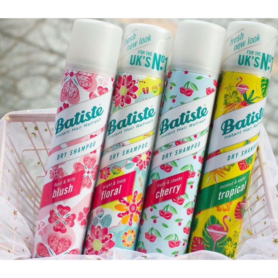 Dầu Gội Khô Batiste Instant Hair Refresh Dry Bamboo