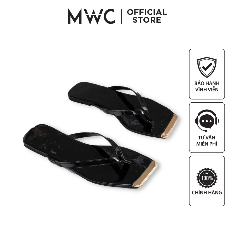 Dép MWC 3385 - Dép Nữ Đế Bệt Quai Kẹp