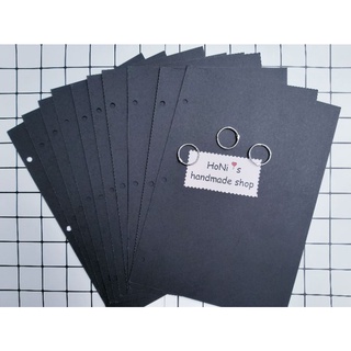 (Có bấm lỗ) Combo 10 Giấy Đen A4 dày 400gsm-120gsm