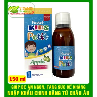 PACTOL KIDS PETIT GIÚP BÉ ĂN NGON, TĂNG SỨC ĐỀ KHÁNG (150ml) | NHẬP KHẨU CHÍNH HÃNG CHÂU ÂU