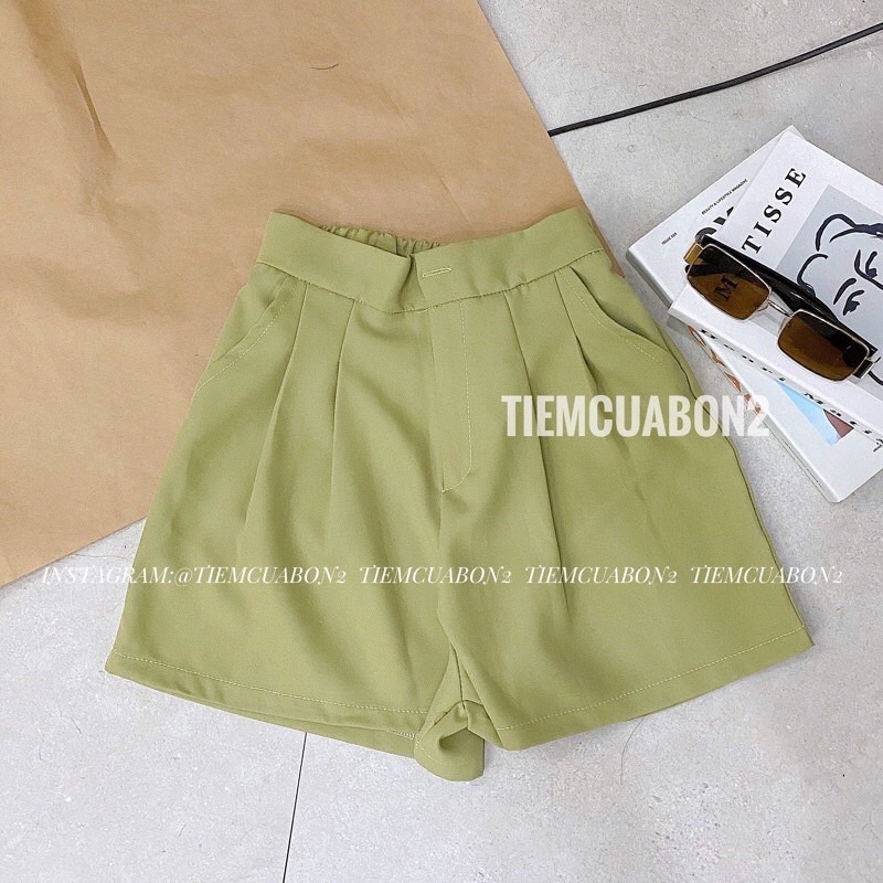 (Hàng Sẵn, Ảnh Thật)Set Áo Blazer Cộc Tay Kèm Quần Chất Kaki♥️Bộ Vest Cộc Quần Đùi Kiểu Dáng Ulzzang Hot | BigBuy360 - bigbuy360.vn