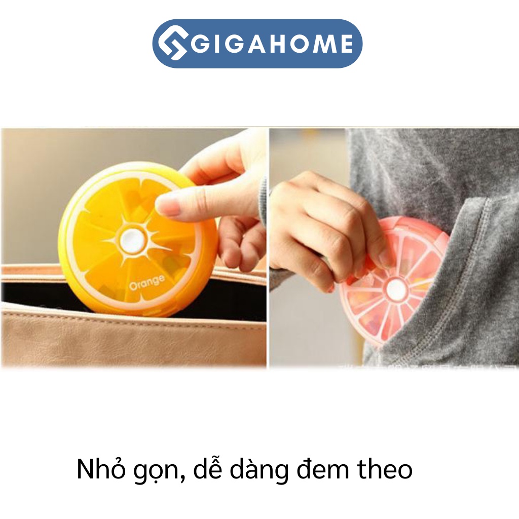 Hộp Đựng Thuốc Hình Tròn Chia 7 Ngày GIGAHOME Tiện Lợi, Dễ Dàng Mang Theo 4337