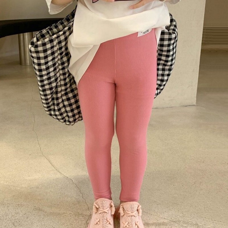 Quần Legging Lửng Chất Liệu Cotton Mỏng Màu Sắc Kẹo Ngọt Thời Trang Mùa Hè Hàn Quốc Cho Bé Gái