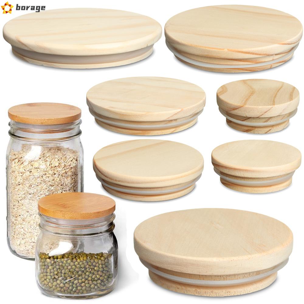 Nắp Đậy Lọ Bằng Gỗ Có Thể Tái Sử Dụng Ốp