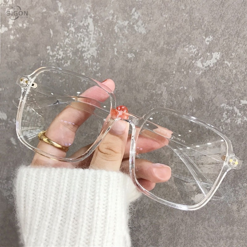 Mắt kính chống ánh sáng xanh gọng vuông cỡ lớn
