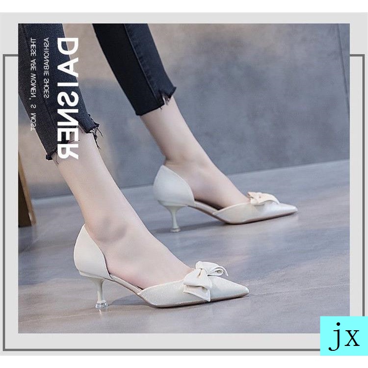 Giày cao gót thiết kế thời trang mùa hè Hàn Quốc 2021 dành cho nữ