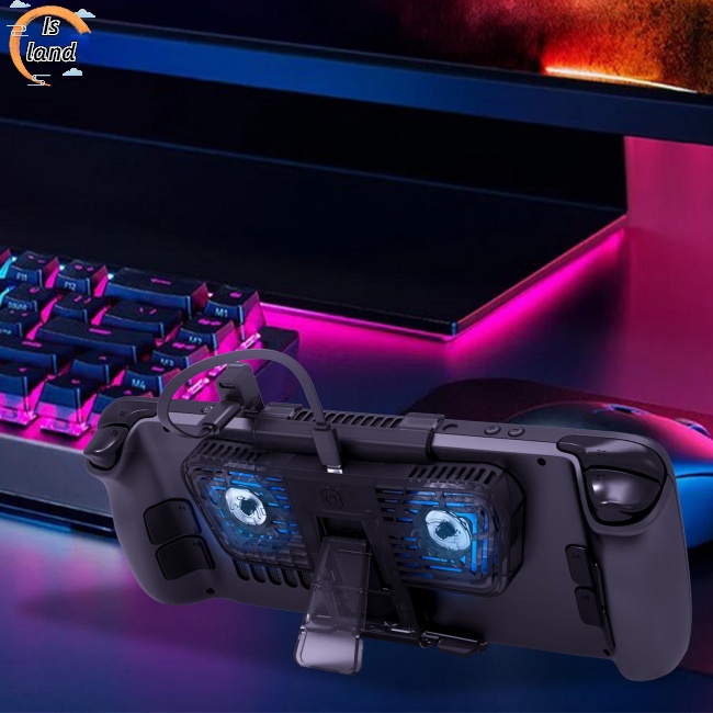 Quạt Làm Mát Có Giá Đỡ Tương Thích Với Bộ Chuyển Đổi C port C Cho Steamdeck / Switch / Oled