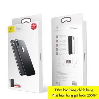 Kính cường lực chống trầy mặt lưng Baseus cho iPhone X Tempered Glass 4D(0.3mm, Ultra Thin, Back Protector)