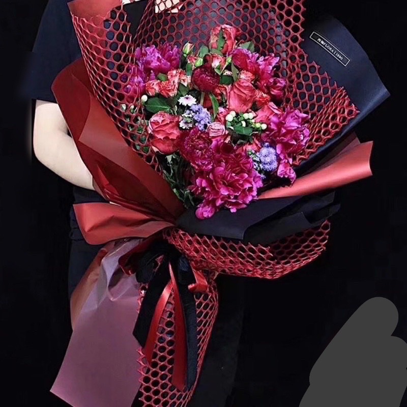 Lưới tổ ong gói hoa [Cuộn to]