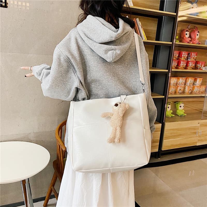 [CÓ ẢNH THẬT] Túi Xách Nữ, Mẫu Túi Công Sở 2 Dây Vừa Đeo Chéo, Vừa Kẹp Nách Đựng LapTop, A4 Kèm Gấu | BigBuy360 - bigbuy360.vn