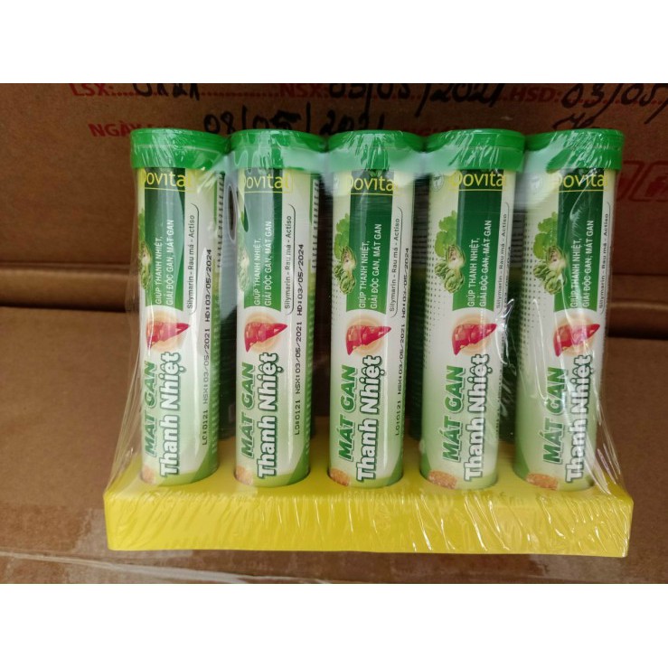 Viên sủi 1 tuýp 20 viên. Bổ sung Vitamin C, B, PP, Actiso. Tăng sức đề kháng. Bổ Thận Mát gan, giảm mệt mỏi căng thẳng | Thế Giới Skin Care