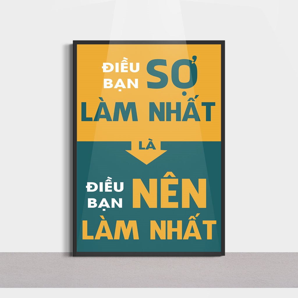 🔥Hot Deal🔥  15 Tranh Động Lực - Tranh Slogan Trang Trí Văn Phòng - Nhận Thiết Kế Tranh Canvas Theo Yêu Cầu CV-090