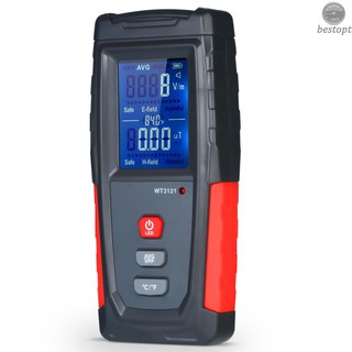B&O High Precision Handheld Mini Digital LCD EMF Tester Electromagnetic Field Radiation Detector Meter Dosimeter Tester Counter