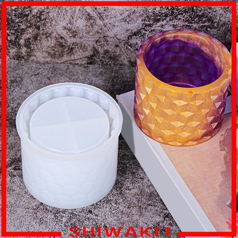 Khuôn Silicone Làm Chậu Hoa Nhựa Resin Mini